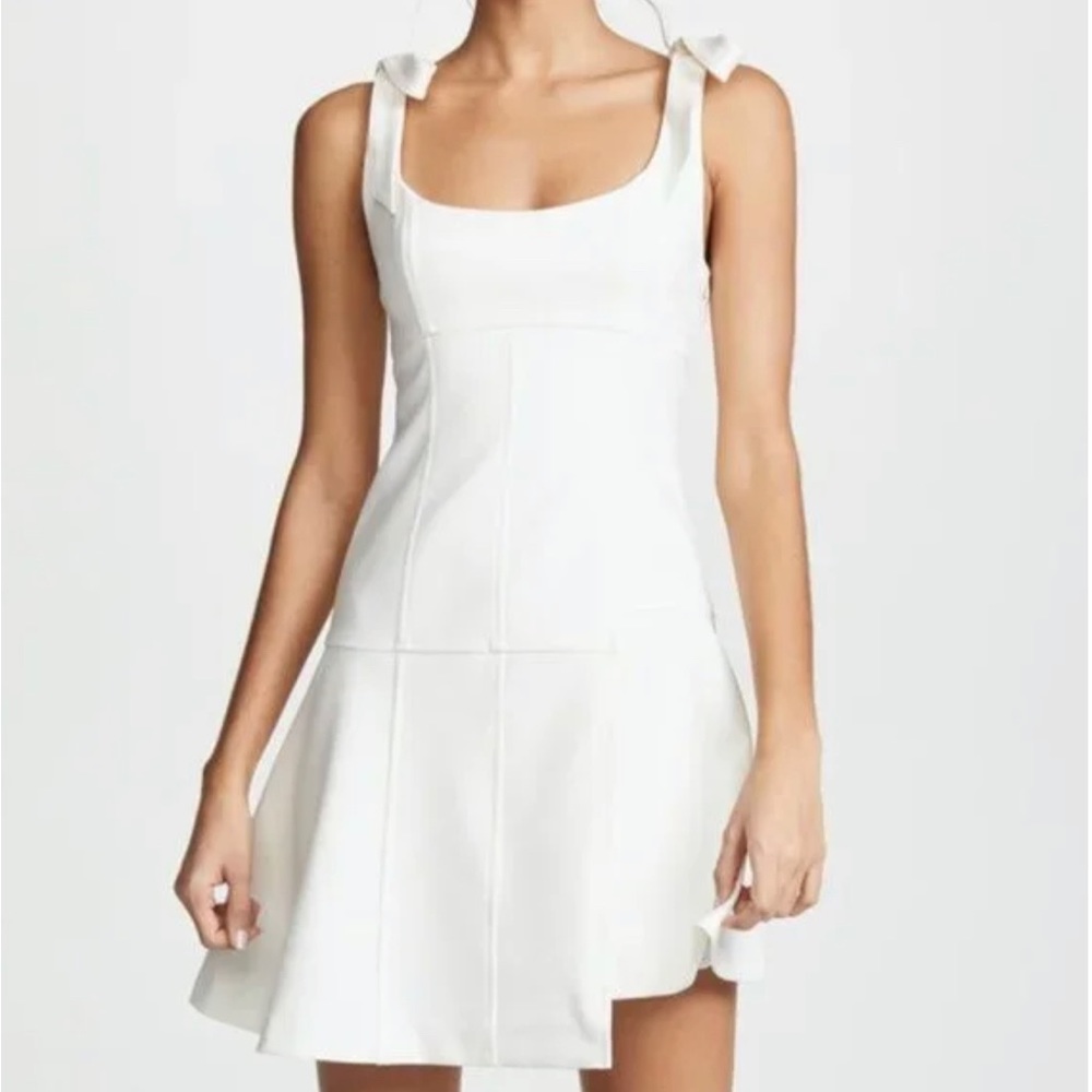 White mini dress